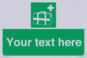 Custom sign safe condition Medical grab bag